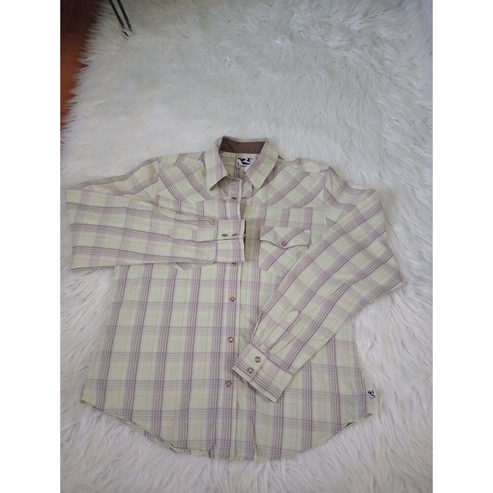 Vintage Rockies Women's Western shirt Red Plaid Size M Button Up Long Sleeve - Picture 2 of 9